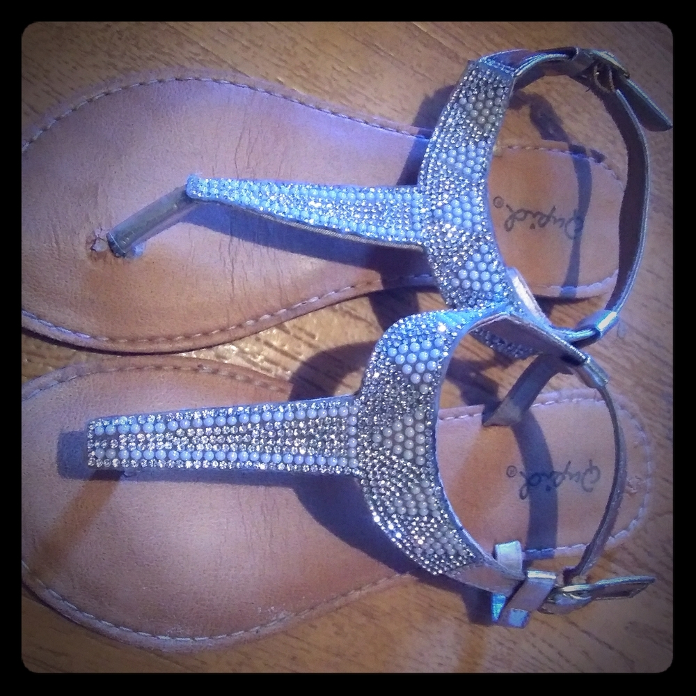 Blinged Sandals